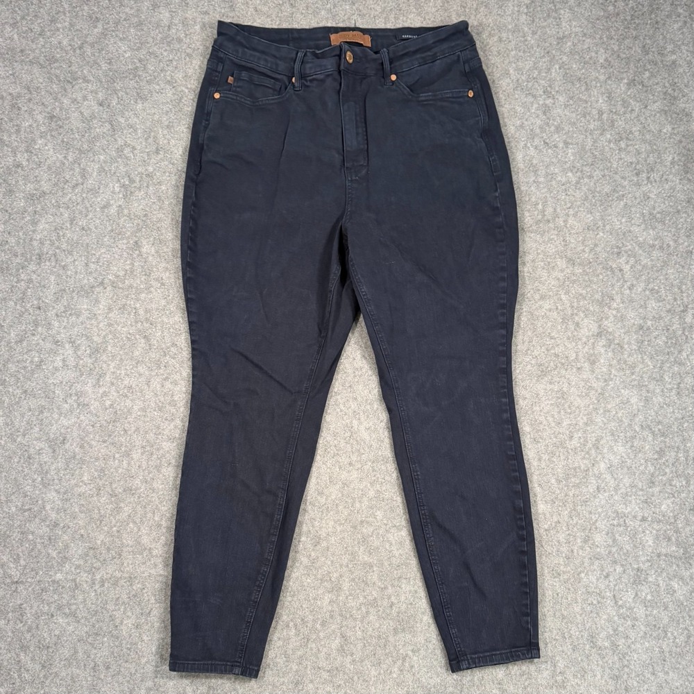 Judy Blue Black Garment‎ Dyed Denim High Rise Skinny Jeans Women's Size 16W